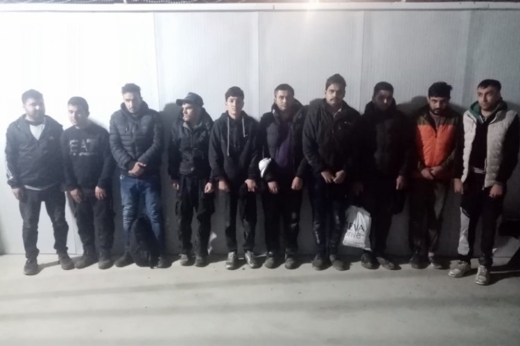 Edirne'de 20 kaçak göçmen sınırda yakalandı