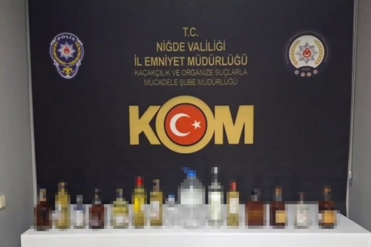 Niğde'de sahte alkol operasyonu: 7 ş&uuml;pheli yakalandı