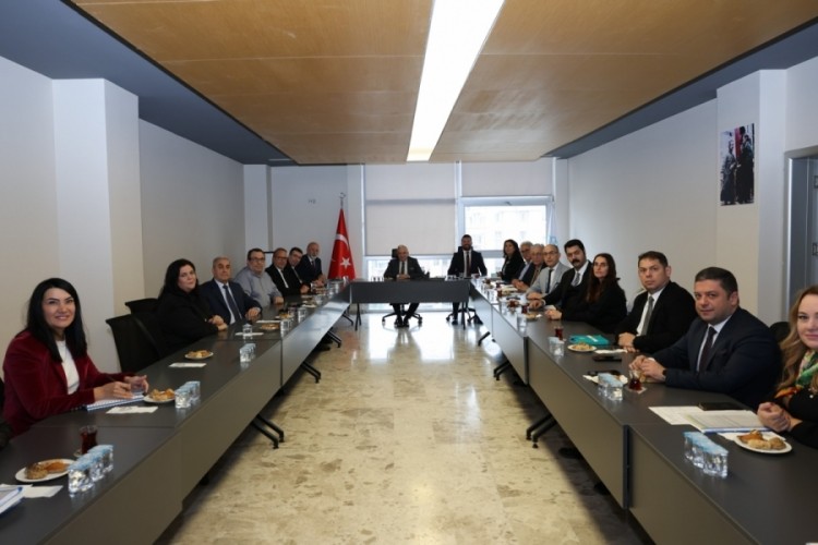 Başkan Şadi &Ouml;zdemir sanayi b&ouml;lgeleri temsilcileriyle bir araya geldi