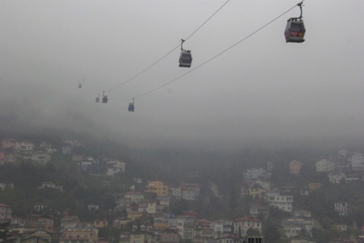 Ordu'da sis kartpostallık manzara oluşturdu