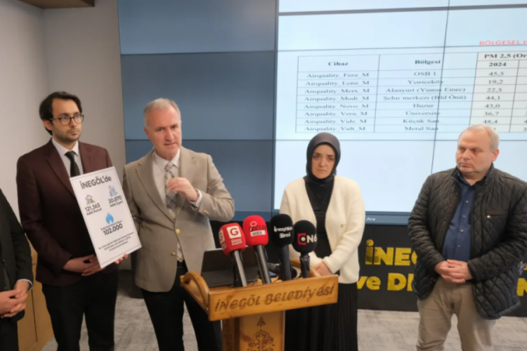 İneg&ouml;l'&uuml;n hava kalitesi iyileşiyor