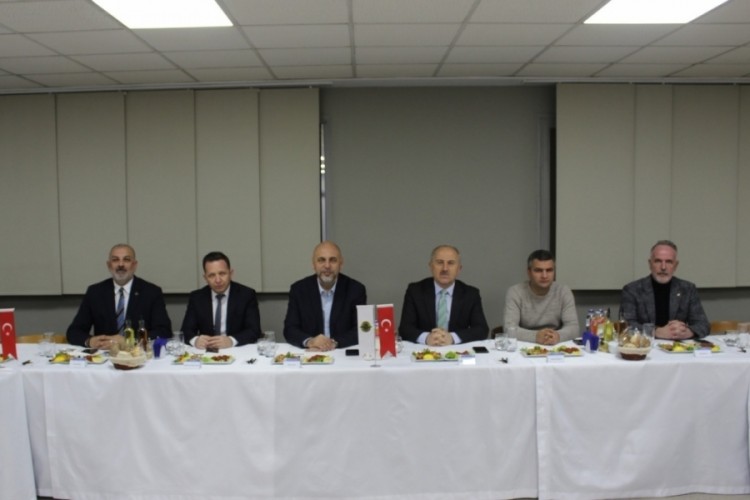 Orhangazi protokol&uuml; sanayicilerle istişare toplantısında buluştu!