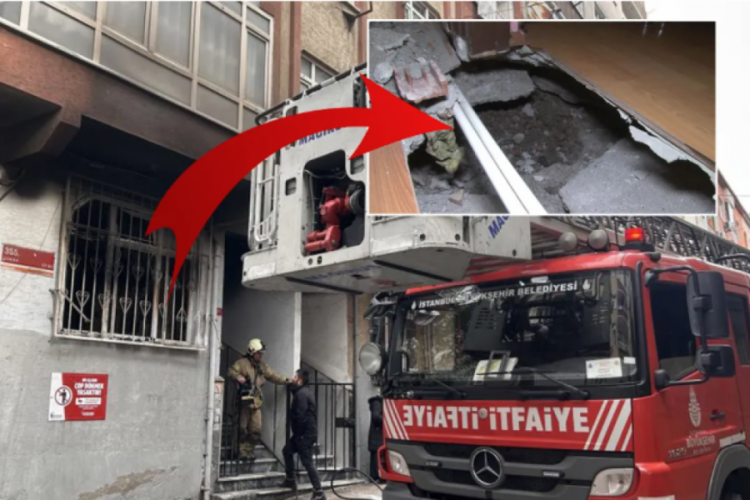 İstanbul'da y&uuml;rekler ağza geldi! Evin i&ccedil;inde &ccedil;ukur oluştu