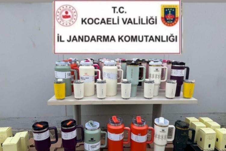 Piyasa değeri y&uuml;ksek &uuml;nl&uuml; markaya ait 100 termos ele ge&ccedil;irildi