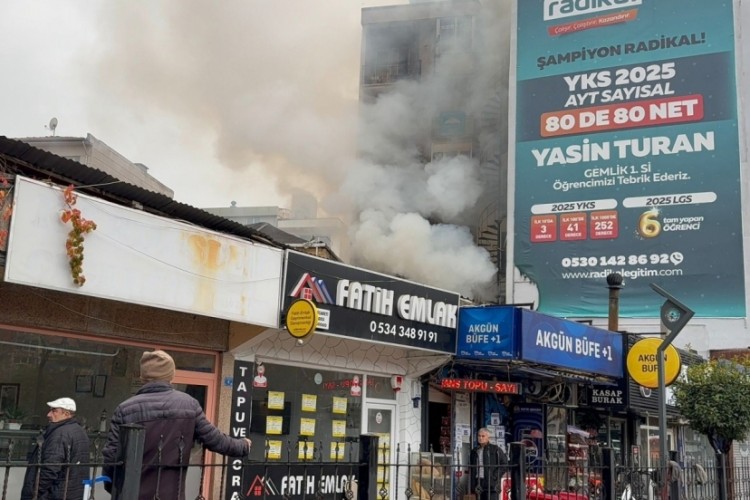 Bursa'da pide imalathanesinde yangın!