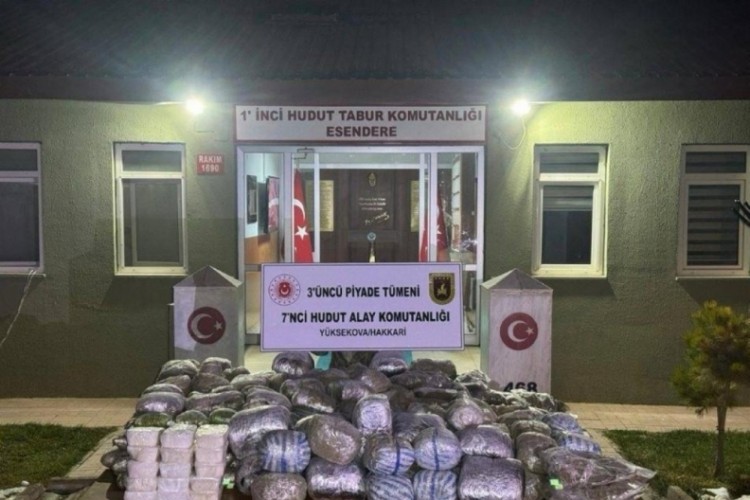 MSB: Hakkari hududunda 258,9 kilo uyuşturucu ele ge&ccedil;irildi