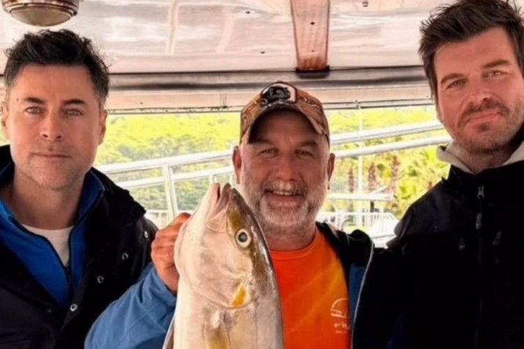 Kıvanç Tatlıtuğ ve Kıvanç Kasabalı, birlikte balık tuttu