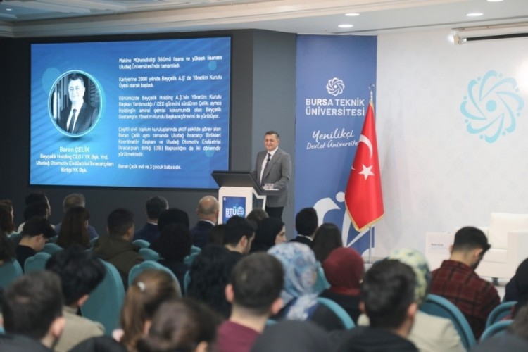 BT&Uuml; Konuşmaları'nın konuğu Bey&ccedil;elik Holding CEO'su Baran &Ccedil;elik oldu
