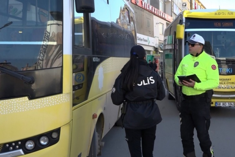 Emniyet g&uuml;&ccedil;lerinden toplu taşımalara denetim!