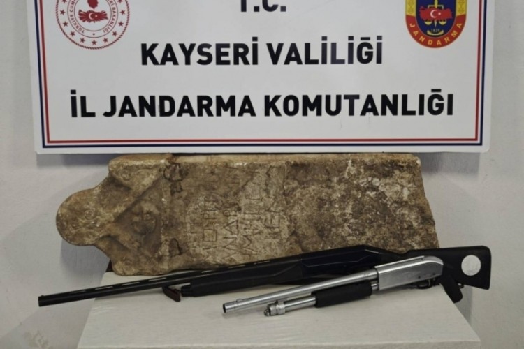 Jandarmadan tarihi eser ka&ccedil;ak&ccedil;ılarına operasyon