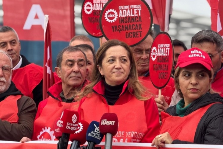 DİSK Bursa, Ankara'ya y&uuml;r&uuml;yor! &Ccedil;erkezoğlu'ndan net mesajlar...