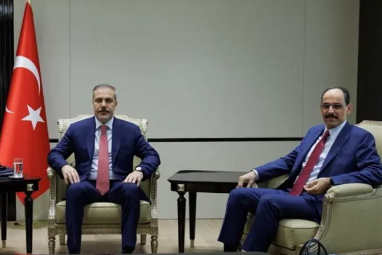 Fidan, G&uuml;ler ve MİT Başkanı Şam'da