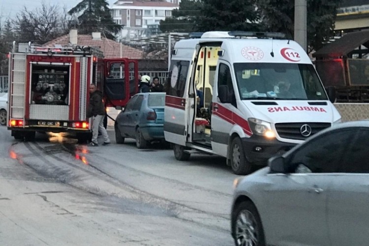 Ocakta unutulan yemek yangına neden oldu