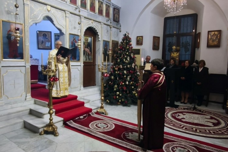 Mersin'de Ortodoks Kilisesi'nde Noel ayini yapıldı