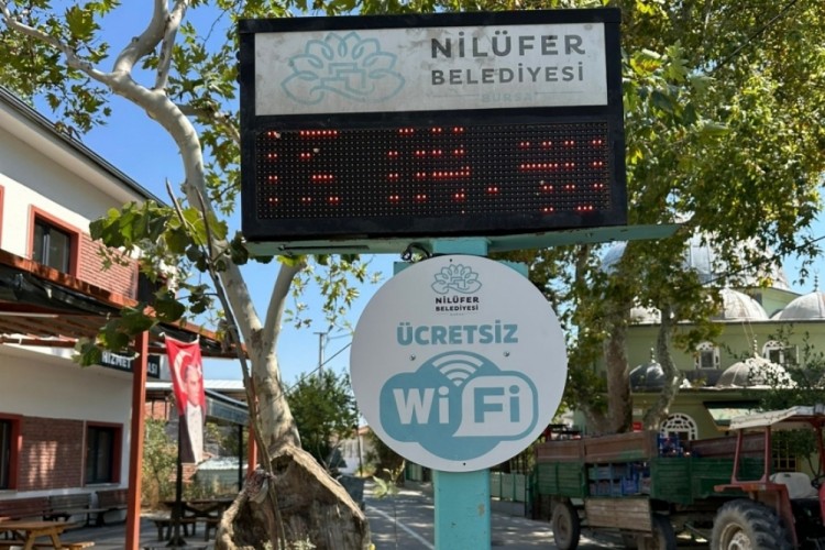 Nil&uuml;fer'de &uuml;cretsiz internet noktası 40'a ulaştı