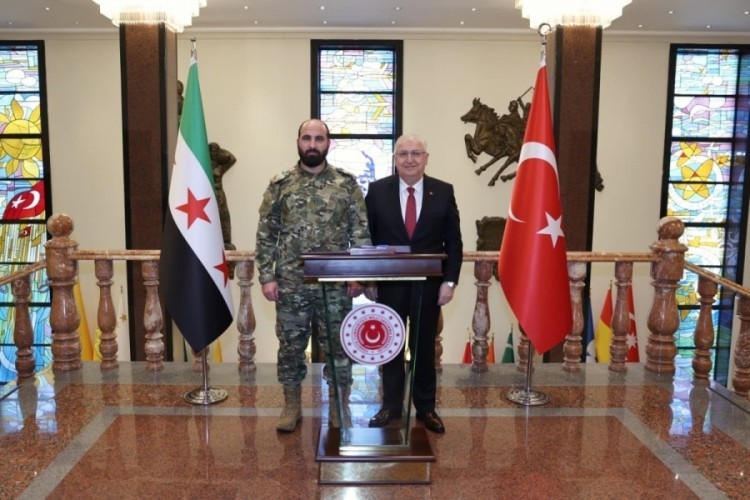 Bakan Güler, Suriye Genelkurmay Başkanı Tümgeneral Nure...