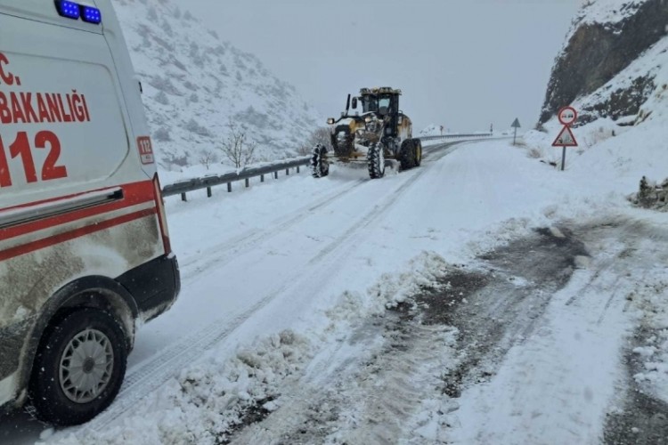 Malatya'da kardan kapanan 155 yerleşim yeri yolu ulaşıma a&ccedil;ıldı
