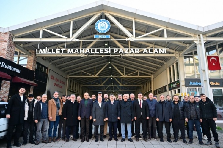 Başkan Yılmaz millet mahallesi pazar esnafı ile buluştu
