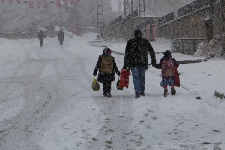 Ordu'da eğitime kar engeli