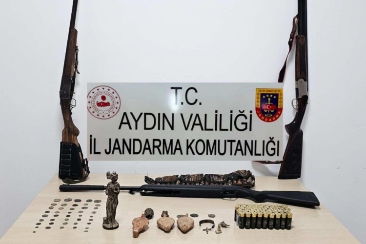Aydın'ın iki il&ccedil;esinde 'Anadolu Mirası' operasyonu; &Ccedil;ok sayıda tarihi eser ele ge&ccedil;irildi