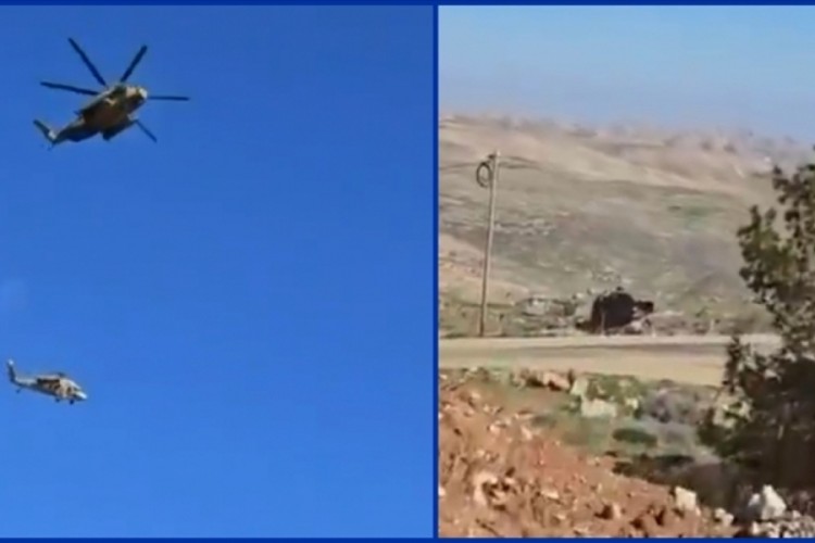 İsrail ordusuna ait helikopter kurtarma sırasında yere &ccedil;akıldı