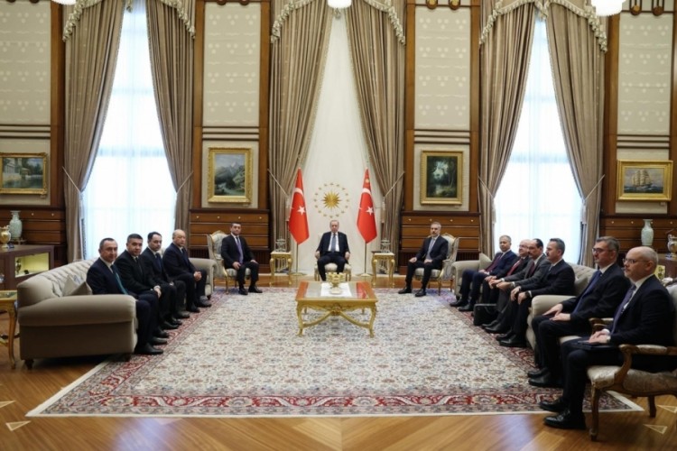 Cumhurbaşkanı Erdoğan, &Ouml;zbekistan heyetini kabul etti