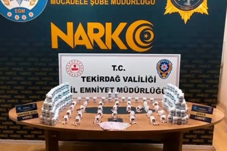 Tekirdağ'da zehir tacirlerine darbe
