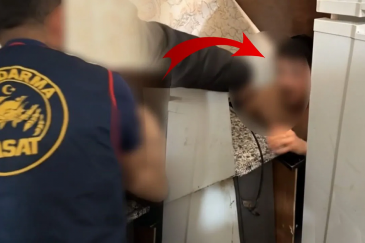 25 yıl hapis cezasıyla aranıyordu! Mutfak dolabında yakalandı