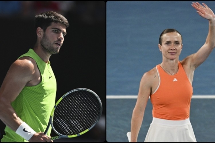 Avustralya Açık'ta Alcaraz ve Svitolina yarı finale kaldı