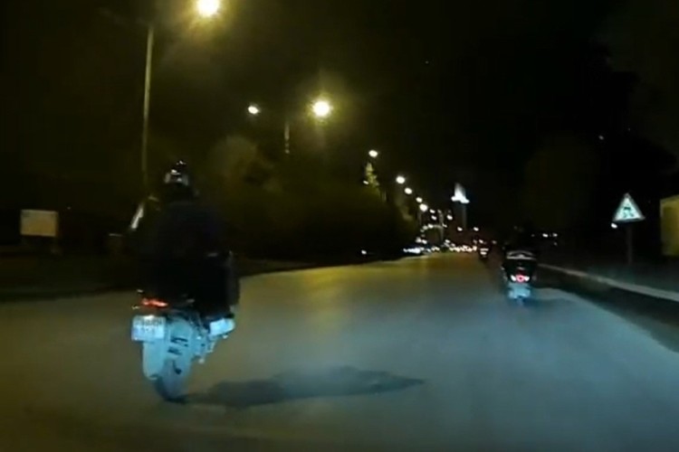 Trafikte tehlikeli anlar!