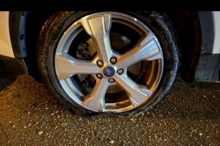 Bursa'da çile yolu: 50 araç lastik patlattı!