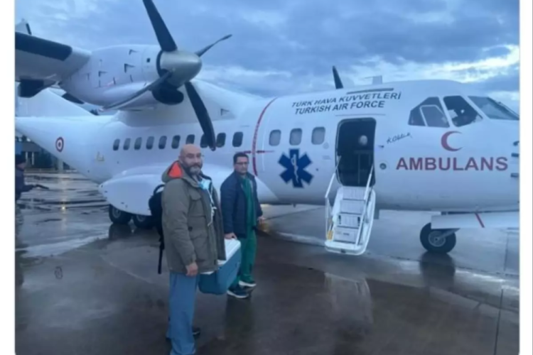 Hava Kuvvetleri'ne ait u&ccedil;akla İstanbul'dan Ankara'ya kalp grefti ulaştırıldı