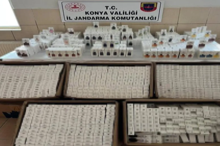Konya'da 2 bin 500 adet ka&ccedil;ak parf&uuml;m ele ge&ccedil;irildi
