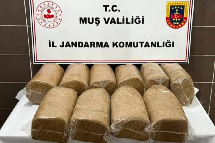 Muş'ta kilo kilo kaçak tütün ele geçirildi