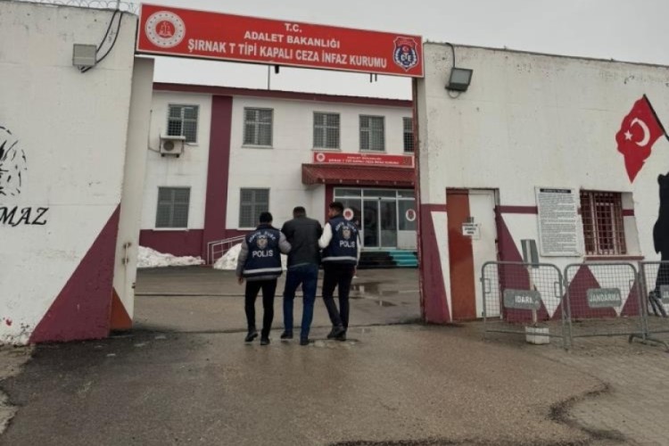 Şırnak'ta 13 yıl 4 ay hapis cezası bulunan şahıs yakalandı