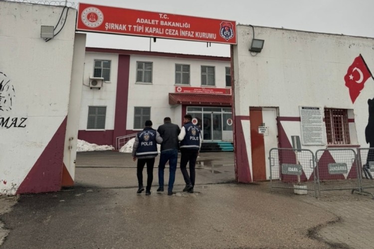 Şırnak'ta 13 yıl 4 ay hapis cezası bulunan şahıs yakalandı
