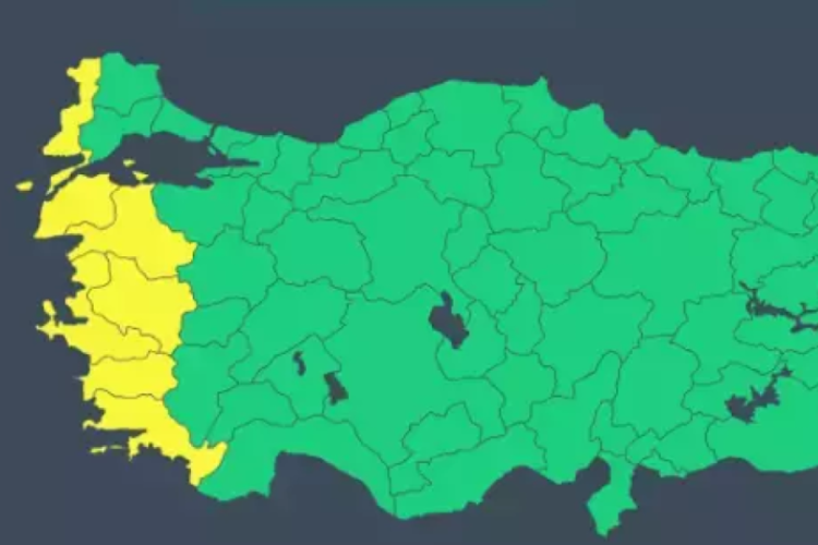 7 il i&ccedil;in sarı alarm! Aman dikkat: 9 kuvvetinde geliyor