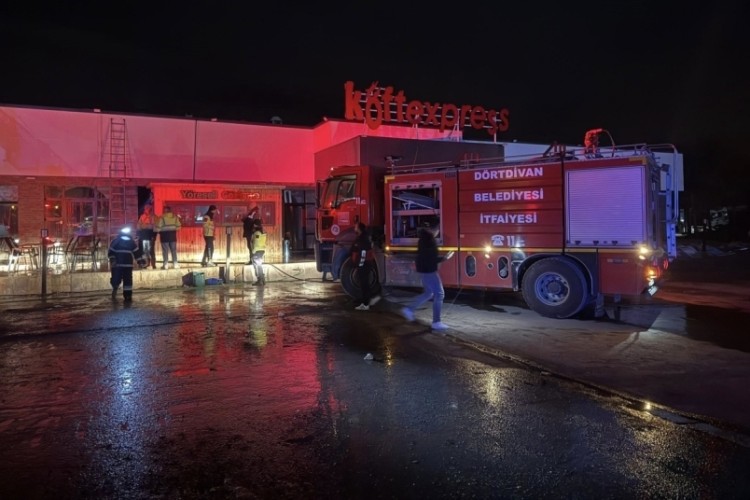 TEM'deki dinlenme tesisinde korkutan yangın