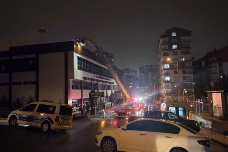 Ankara'da saunada çıkan yangın söndürüldü