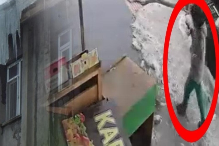 &Ccedil;ığ gibi d&uuml;şen karın altında kalmaktan son anda kurtuldu
