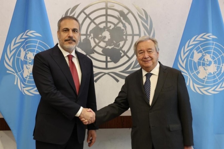 Bakan Fidan BM Genel Sekreteri Guterres ile g&ouml;r&uuml;şt&uuml;
