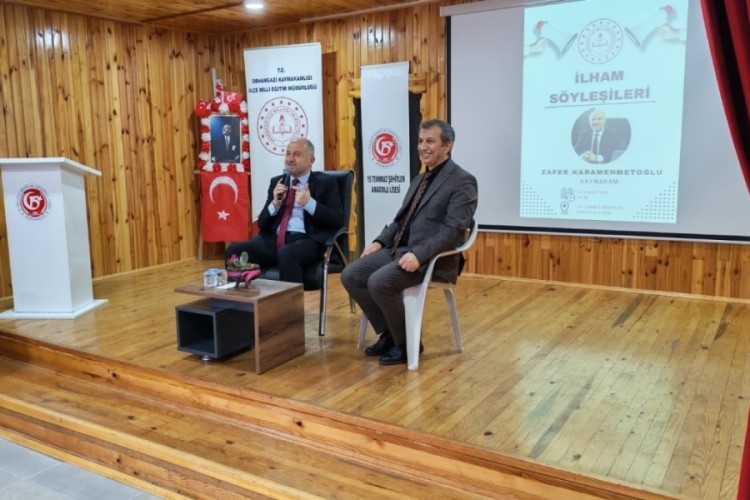 Bursa'da Orhangazi Kaymakamı öğrencilerle buluştu