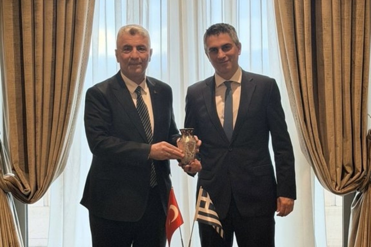 Bakan Bolat, Yunanistan Altyapı ve Ulaştırma Bakanı Dimas ile g&ouml;r&uuml;şt&uuml;