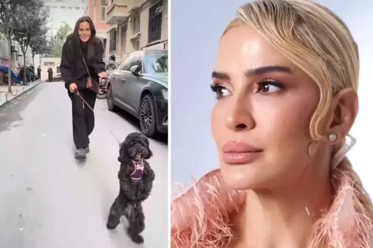 Emel Yıldırım ve köpeğinin eğlenceli anları yüzleri güldürdü