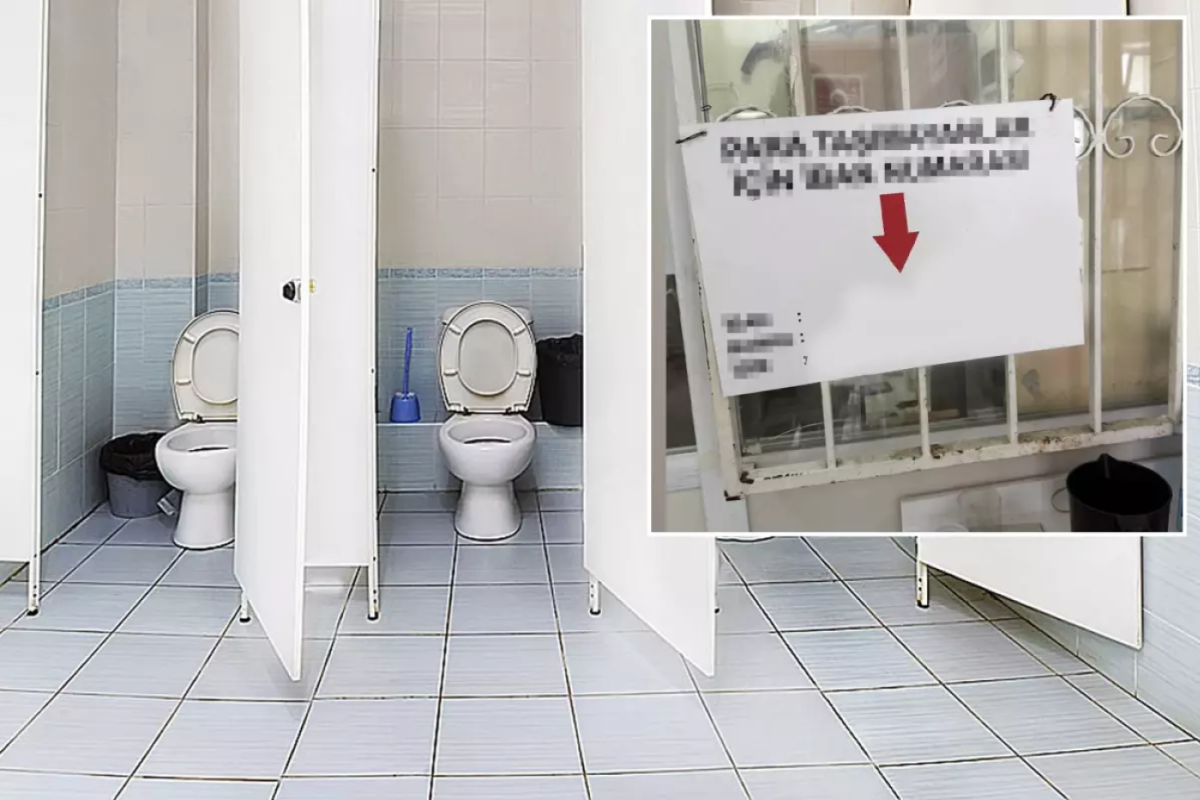 Cami tuvaletine asılan yazı tartışma yarattı!