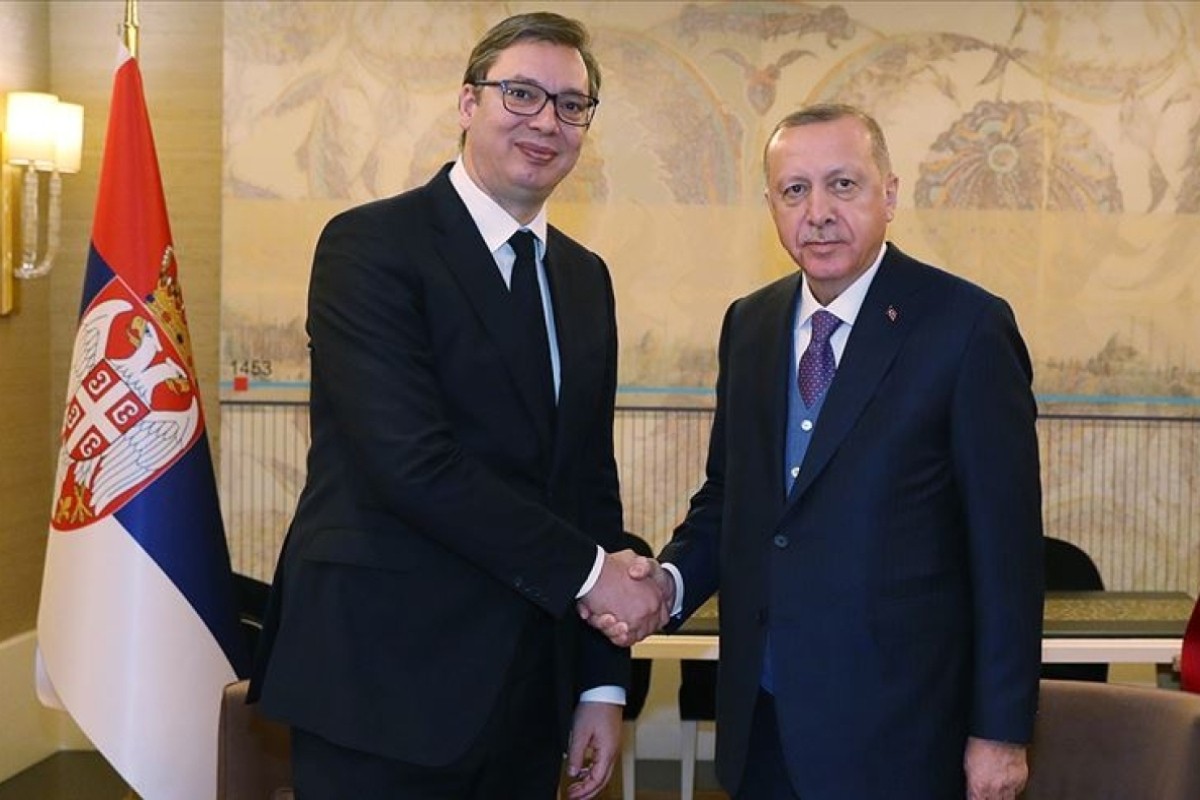 Cumhurbaşkanı Erdoğan, Sırbistan Cumhurbaşkanı Vucic ile bir araya geldi