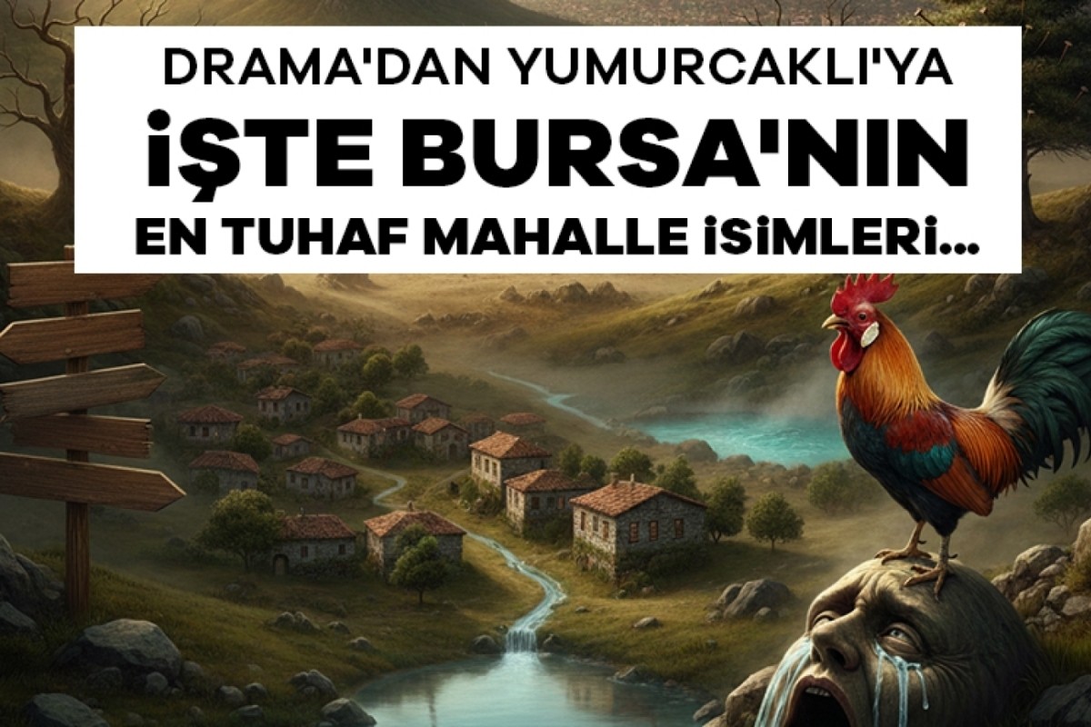 Drama'dan Yumurcaklı'ya: Bursa Haritasına Bakanlar Gözlerine İnanamıyor! İşte Bursa'nın En Tuhaf Mahalle İsimleri...