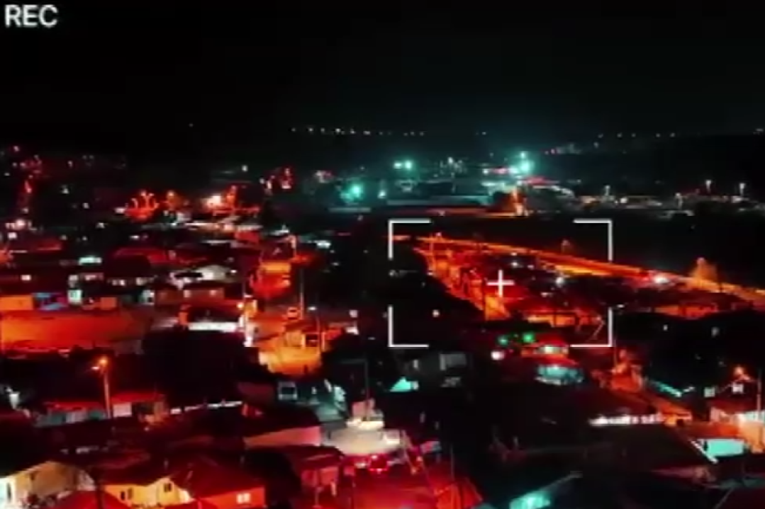 Çorlu'da dronla gece devriye uygulaması başlatıldı