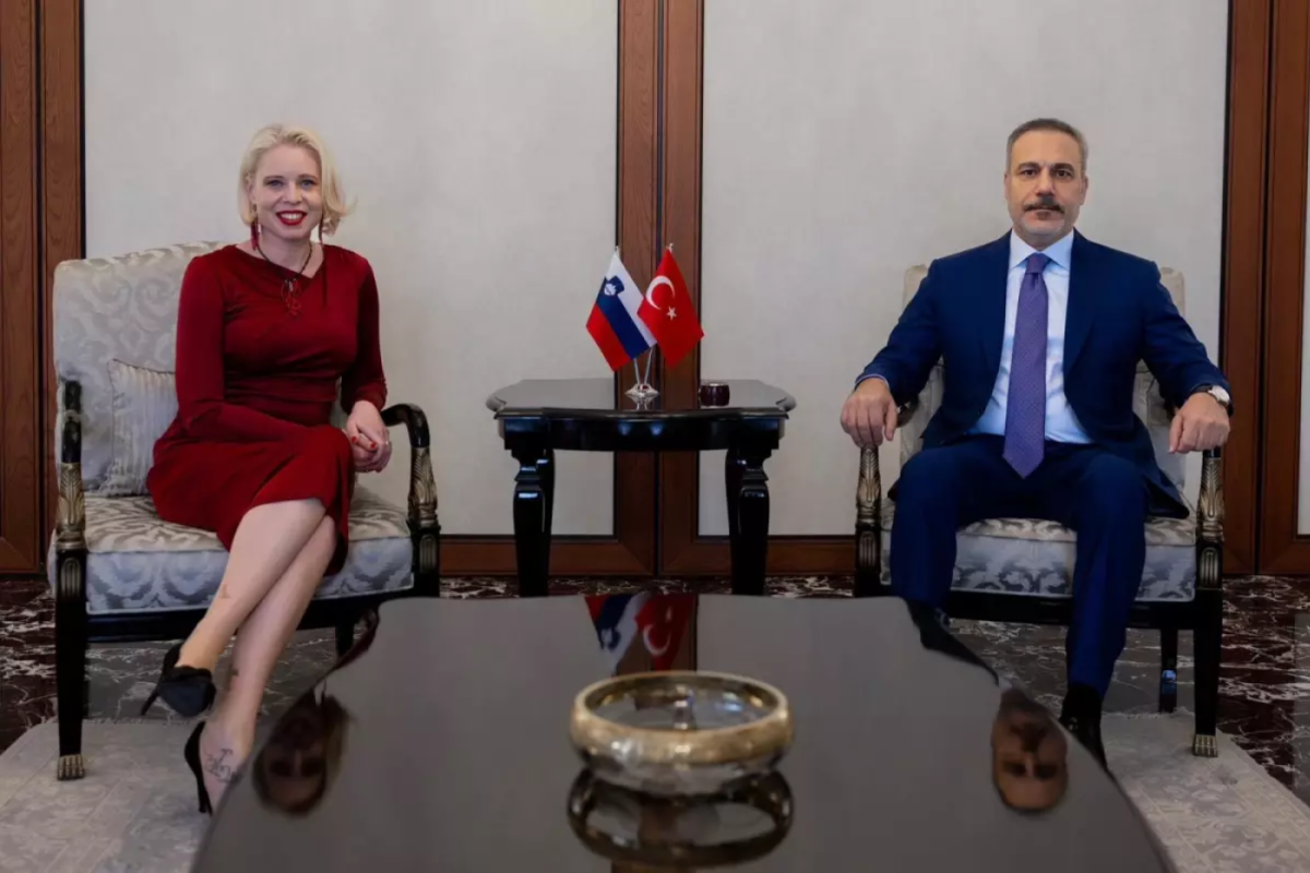 Bakan Fidan, Slovenya Meclis Başkanı Zupançiç ile bir araya geldi