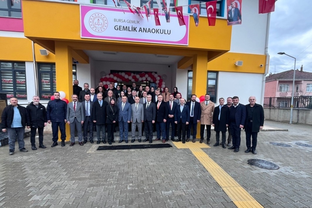Gemlik Anaokulu törenle hizmete açıldı 
